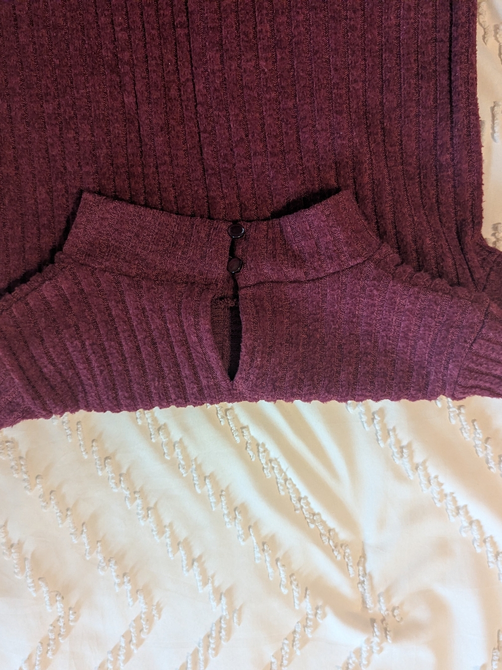 Girls Art class Ribbed Mock Neck Sweater in Plum